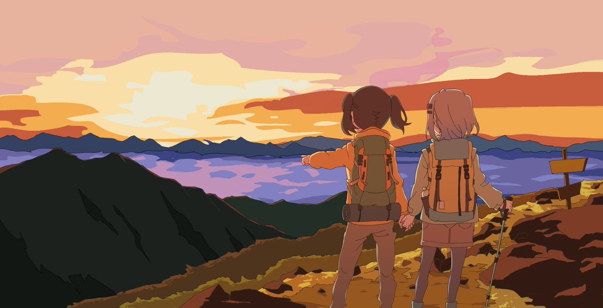 𝙇𝙚𝙚 ヤマふだ 7 24発売 雲海と朝焼けとあおひなを描きました はやく仲直りできますように ヤマノススメ イラスト 𝙇𝙚𝙚 ヤマふだ 7 24発売 雲海と朝焼けとあおひなを描きました はやく仲直りできますように ヤマノススメ イラスト