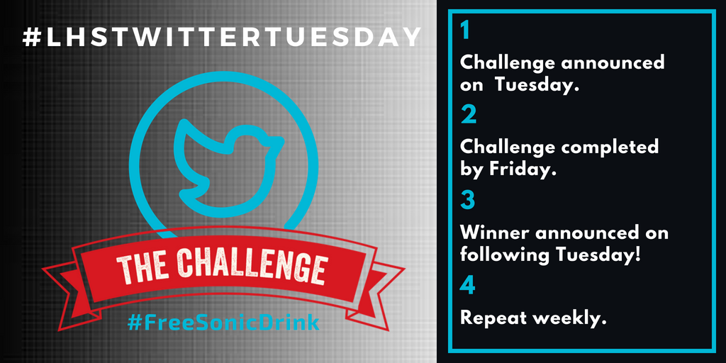 HennebryDMS's tweet photo. Ok @LHSRedhawks it is time for our #LHSTwitterTuesday challenge!  Retweet with #LHSTwitterTuesday by Friday to be entered into the first weekly drawing for a free @sonicdrivein drink of your choice! #FreeSonicDrink https://t.co/xhiqnhL4xJ