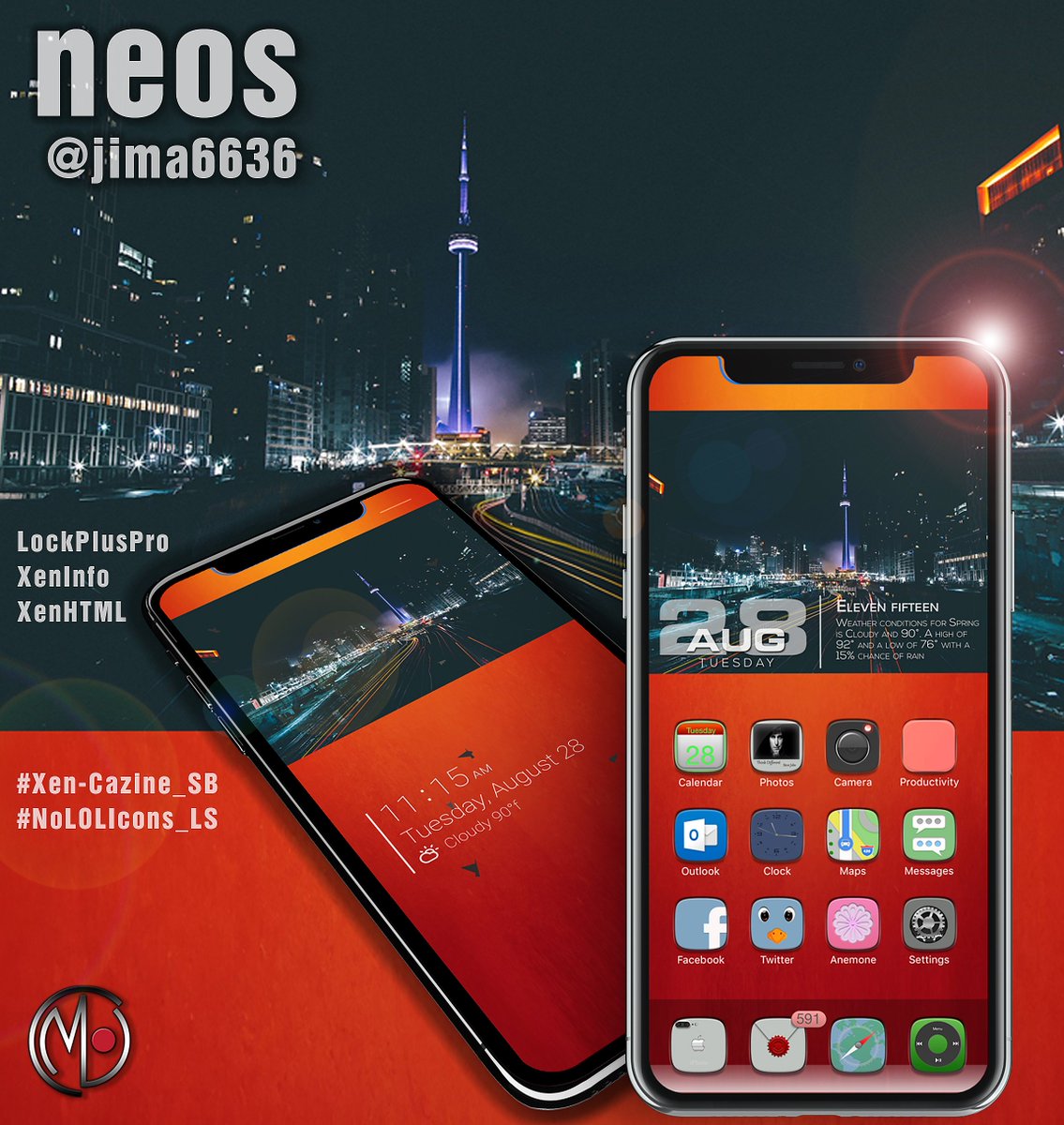 Metaserph's tweet photo. #Neos by good friend @jima6636 #LockPLusPro #XenInfo #XenHTML @JunesIphone @_Matchstic #Xen_Cazine_SB @Jkauf55 #NoLOLicons_LS
#cleantheme #dontpirate_donate https://t.co/aBBx4Q11L5