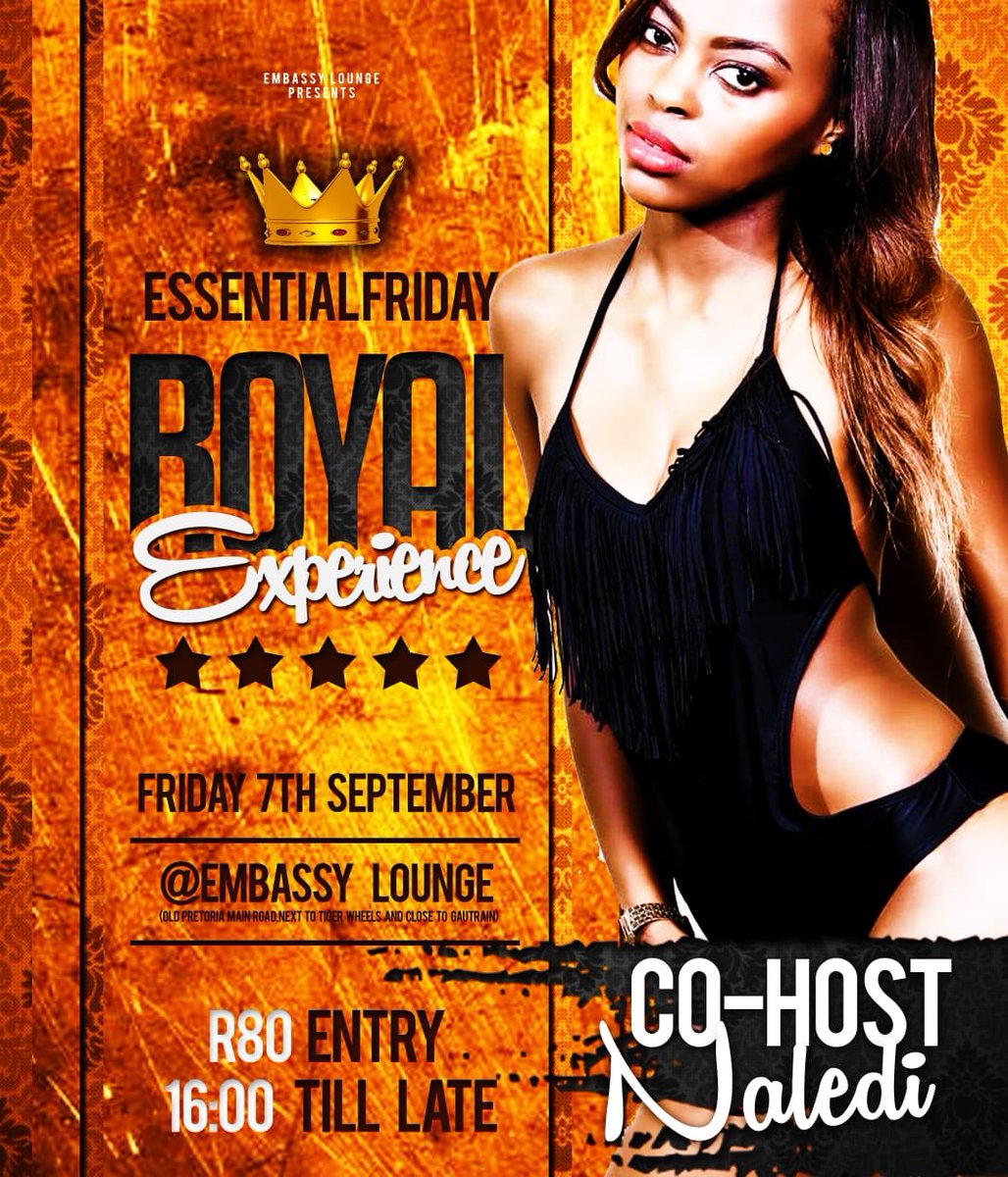 Dj_Techzi's tweet photo. #EssentialFriday 👑👑👑👑#RoyalExperience🔥 🔥🔥🔥
Your Hosts: @azania_ginger_blossom 😍😍😍&amp; @aksiyinomuban 👑🙌🏼🙏🏼
Co-Host: @iamlediboo 🔥
MCee: @zan_deevah 😍
7th September @EmbassyLounge (Midrand) Old Pretoria Main Road🕺🏼🕺🏼🕺🏼🕺🏼
“next to superQuick @ Embassy Lounge https://t.co/Z7TRuTEeRs