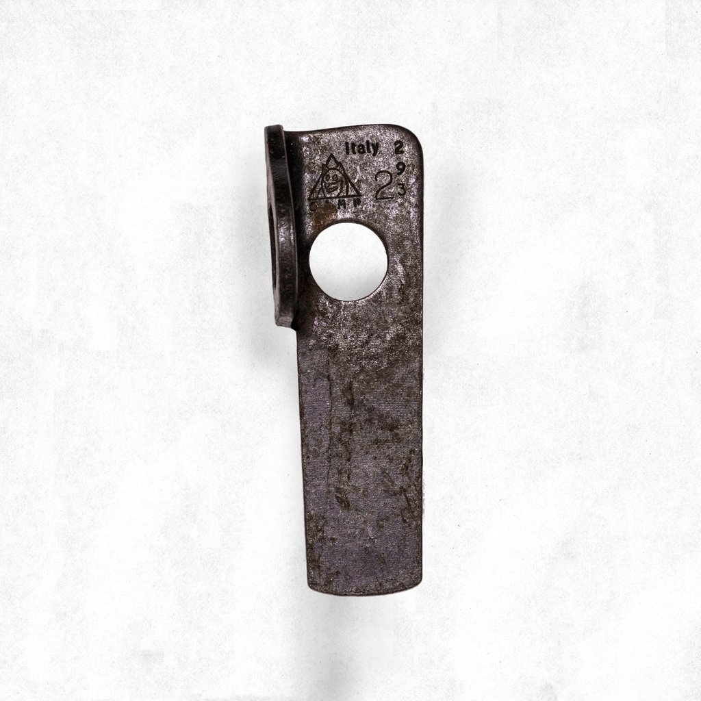 TypeTwoMedia's tweet image. A different kind of crag swag. Early one morning a stranger approached me and said "you're a climber aren't you? I found this in the attic." He handed me a mesh bag of old climbing kit and disappeared. In the end all I kept was this, my very first piton.