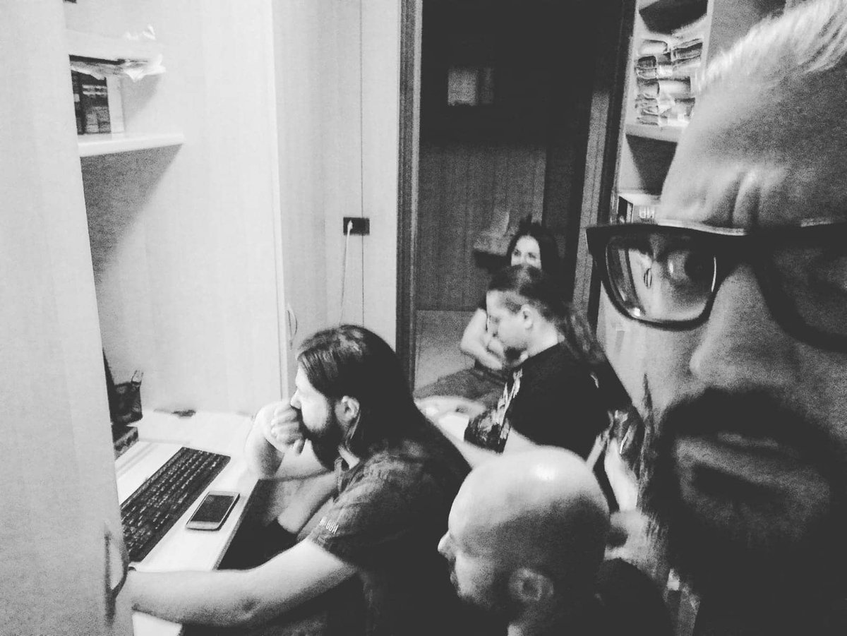 GotlandMetal's tweet photo. Working on the orchestrations for our second album! Prepare for some epicness 🎼🎶

#gotland #gotlandmetal #metal #metalmusic #music #metalhead #metalheads #musician #metalband #band #deathmetal #blackmetal #deathmetal #italy #album #orchestration #keyboard #production #recording https://t.co/Z9AlJRWRDm