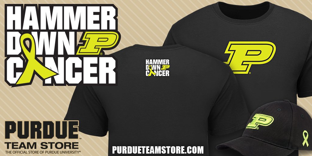 Time for another giveaway! Follow us and retweet for your chance to win this shirt for the #HammerDownCancer game on Thursday. Shop additional Hammer Down Cancer items from <a href="/PurdueTeamStore/">Purdue Team Store</a> here: bit.ly/2BePjWi <a href="/PurdueSports/">Purdue Sports</a> <a href="/LifeAtPurdue/">Purdue University</a>