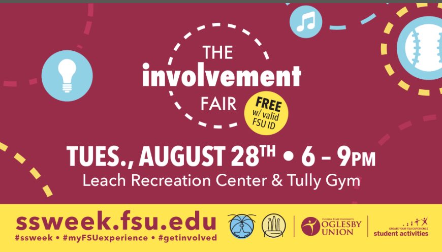 Meet us at the Involvement Fair tonight ✨
