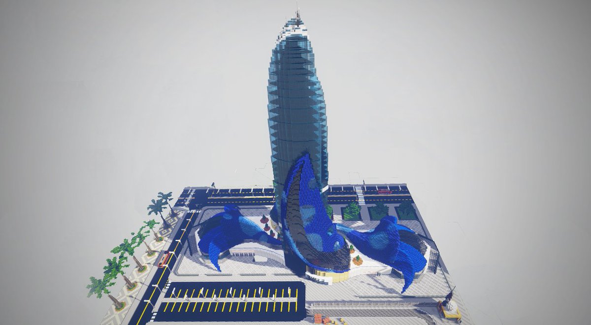 Iskillia's tweet photo. Hello guy's! Here is my entry to the latest @PlanetMinecraft building contest about SkyScraper's. 

I called it: " - ROGUE WAVE - concept - "
PMC/DL : https://t.co/PmaEJzykXm …

thx to @elgringau  for the screenshots
(I'am very late but friends are working on renders ;) ) https://t.co/ljkUHRV91k