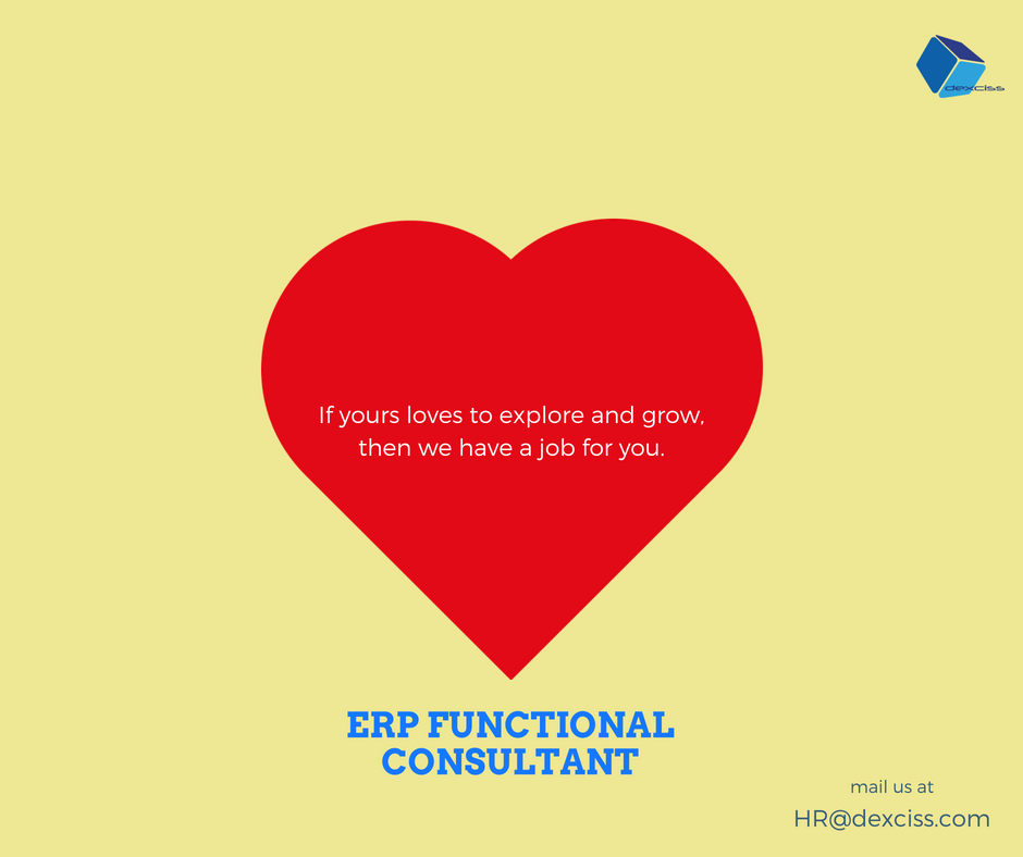 DexcissTech's tweet photo. Looking for an #ERP functional consultant with 1 - 2 years of experience. Learn more https://t.co/stEAsiFEf9 https://t.co/qB1FkXv8U4