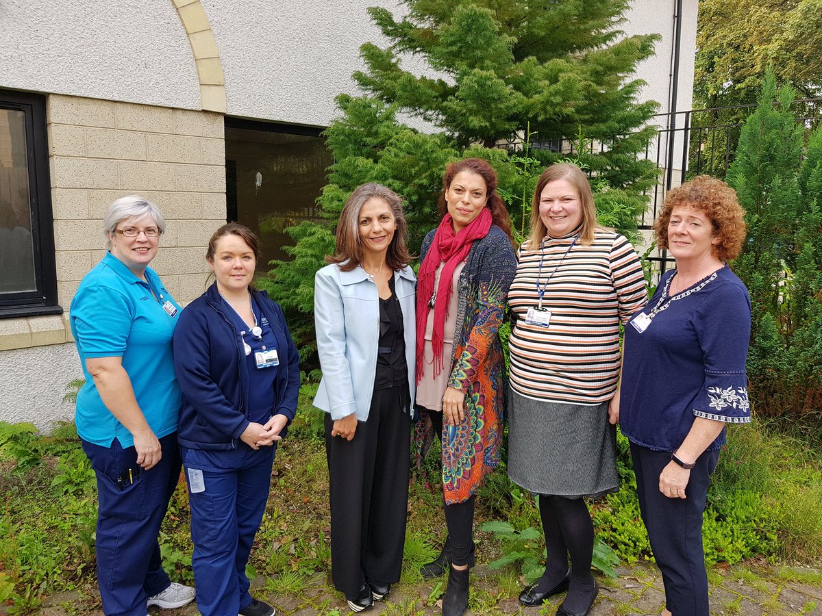 Sharing good practice with our OT visitors from Cyprus.  #withotyoucan, #AHPdementia @NHSGrampian @RCOT_MH @elaineahpmh @JackieBerryOT @janeahpmh @susanahpd @KathrynKinnear