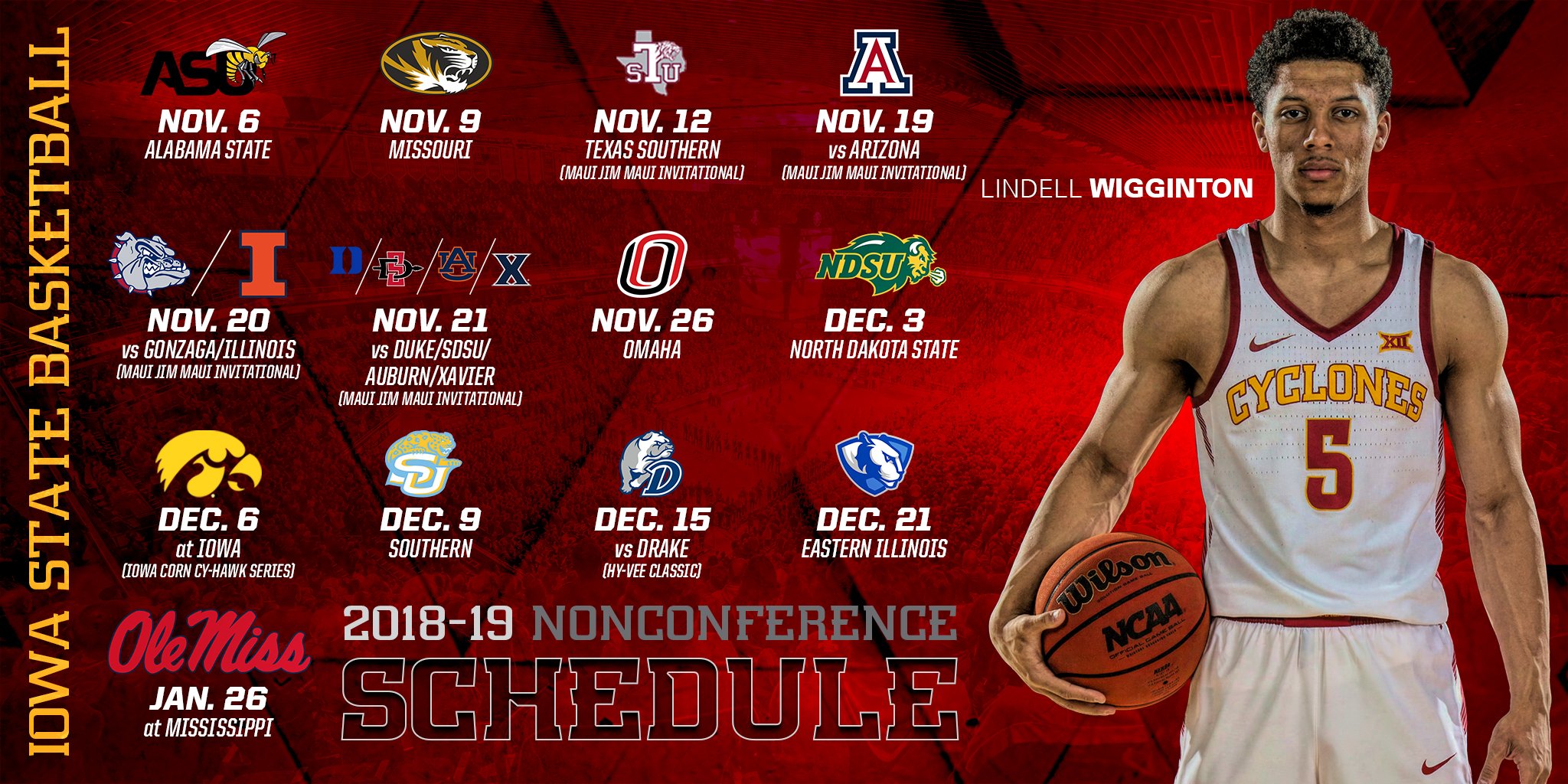 Cyclone Basketball on Twitter "🚨 201819 Nonconference Schedule 🚨 It's