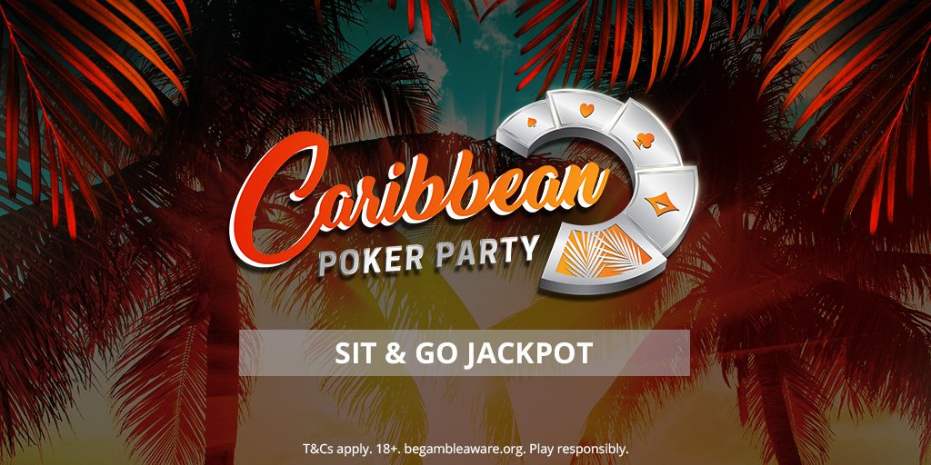 partypoker's tweet photo. You can now win a Caribbean Poker Party package worth $12,000 for only $10 and in a matter of minutes with our new Caribbean Poker Party Sit &amp; Go Jackpot tournaments.

This link has all of the juicy details: https://t.co/sXd0wMz8Du

18+|Play responsibly|begambleaware https://t.co/LXDJDyxAE9