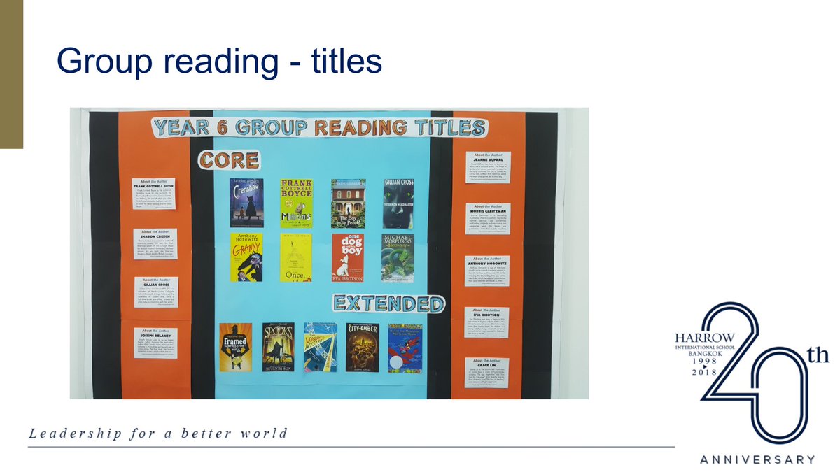 harrowBkkEng's tweet photo. Tonight's English Faculty meeting focused on our new reading and enquiry curriculum, delivered through weekly library sessions @HarrowBangkok @HarrowBKKLibrar #lovereading #enquirybasedlearning #transferablelearning https://t.co/PghLqkCbD7