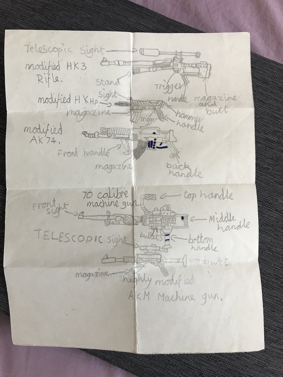TheFullForce's tweet photo. 💥 Found some more paperwork gems!! 💥
1. Epic letter response to a #GIJoe gym design I sent them, 2. Response to previous letter from me that didn’t make it out. 3. #SpecialCorps membership letter and 4. Some Joe gun doodles I drew as a kid. https://t.co/PkzYwQoC2y