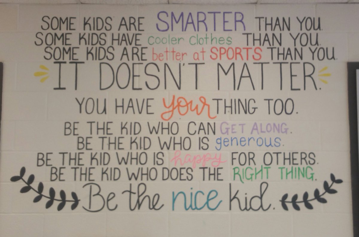 GastonSchoolsHR's tweet photo. Encouraging words in the entryway of  Springfield Elementary! @Springfield_ES #GCSHR #GCSBig50 https://t.co/Dua33BIIXy