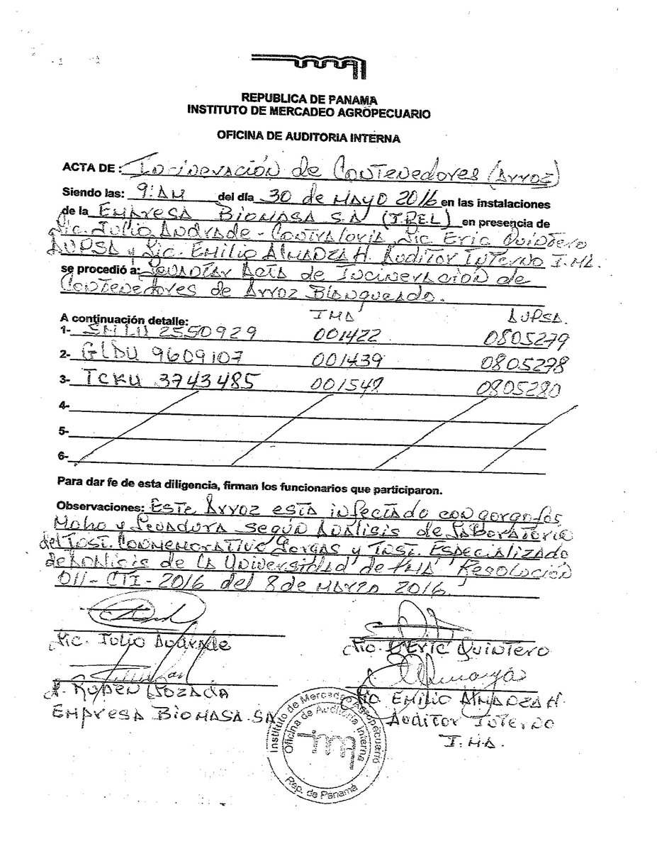 ZulayRL's tweet photo. Aquí están las pruebas del negociado millonario de los Varelistas con la importación de arroz de Guyana. El Presidente @JC_Varela debe dejar de evadir el tema y rendir cuentas al país por este escándalo que implica al IMA y al ministro Eduardo Enrique Carles. https://t.co/LxLNUXn9iv