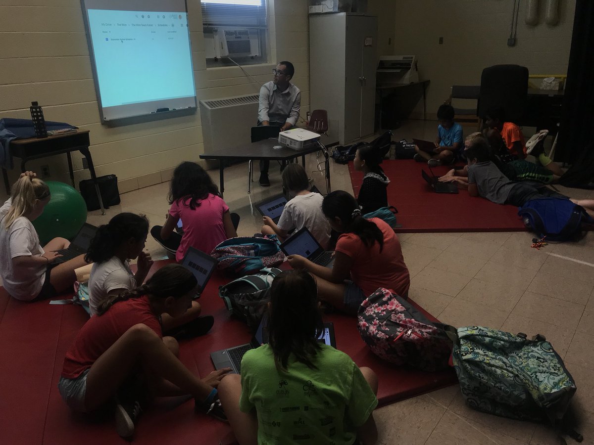 IREMissMyers's tweet photo. The WIRE Team Training has begun! #studentled #leadershipopportunities #newsforkids @ireDCSD https://t.co/oUV4yQBhL8