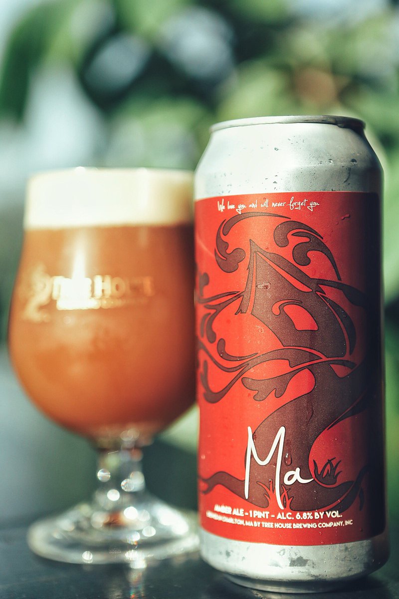 Tree House Brewing Co.🍺 on Twitter "Fresh today Ma, our hoppy amber ale! Ma is a hearty beer