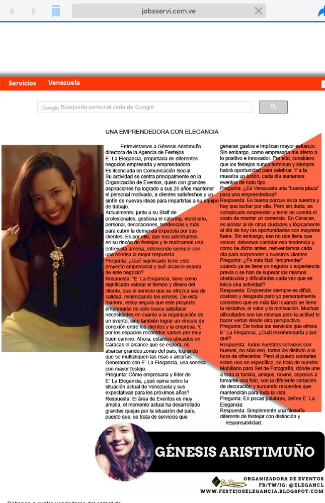 ggac30's tweet photo. Una entrevista siempre demostrará el alma del entrevistado. Por eso, los invito a chequear mi entrevista realizada por https://t.co/3jNEmh9X5c .@jobsservi @elegancl #Entrevista #Marketing #Emprendimiento #28agosto #socialmedia #social #like4like #Empresas https://t.co/hlwWaUAukM