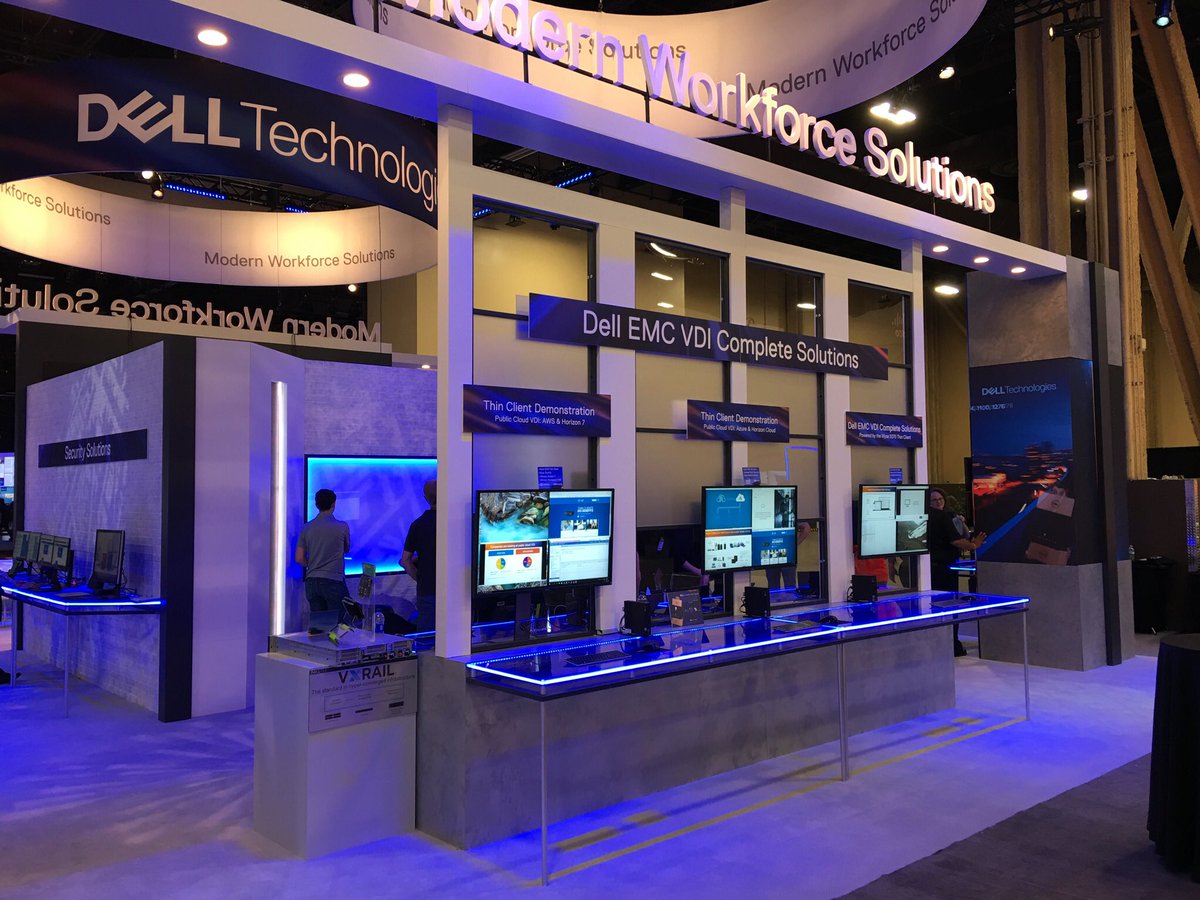 VDI_Cowboy's tweet photo. Day Two dawns at @VMworld!! Be sure to visit us at booth 1100 to discuss all things #WorkforceTransformation, #VDIComplete, #desktopvirtualization, #thinclients, #VDI, #Wyse5070 and more... https://t.co/O09DBPNvCs