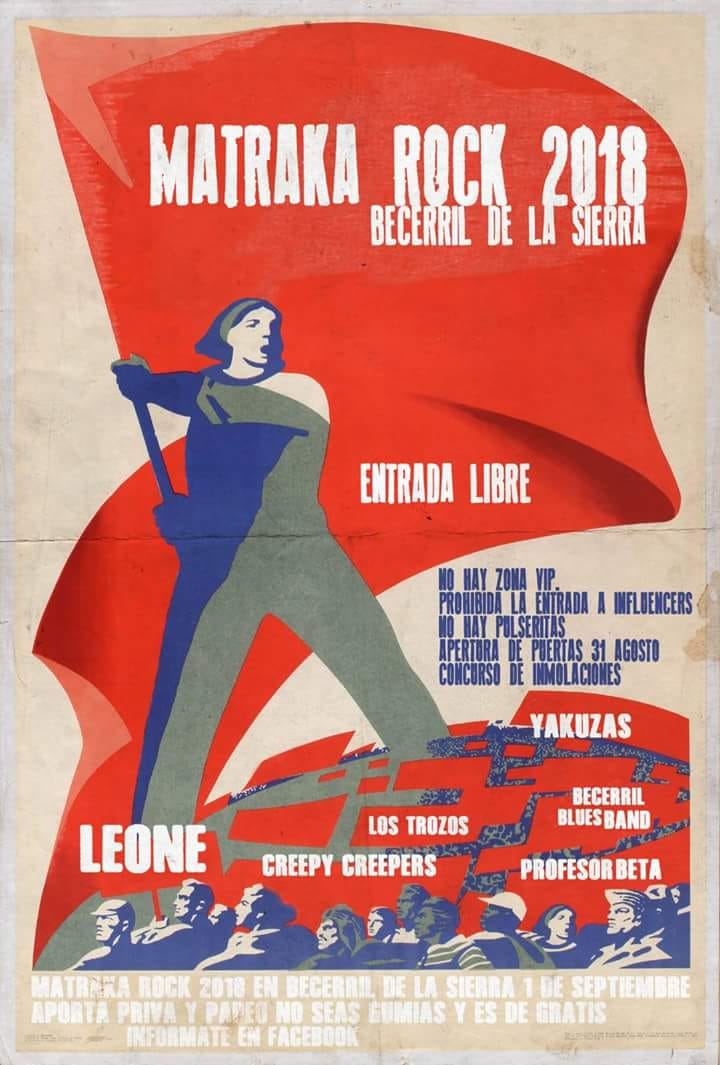 ProfesorBeta's tweet photo. La #Matraka llega este fin de semana fiel a su cita. Toda la información en el evento de Facebook. A perder (más) neuronas. #rock  https://t.co/FyB56uEDrr https://t.co/6yeSOCcjah