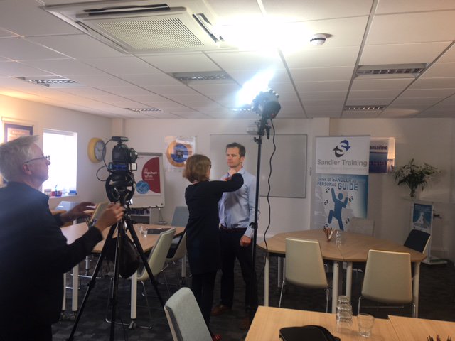 Sandler_Andy's tweet photo. We've been busy filming our #top-tips for #sales and #leadership with @wide-eye look out for them over the next few weeks! https://t.co/rlyFDUydMx