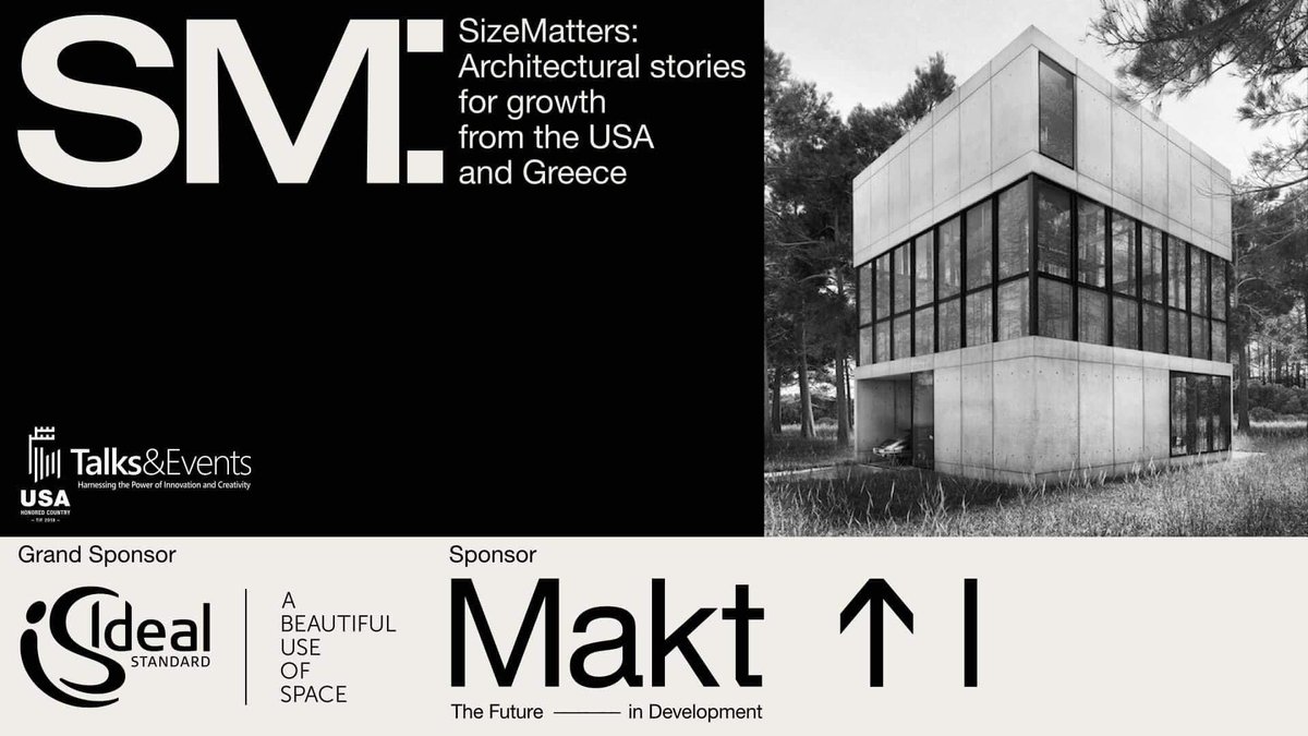 USATIF_2018's tweet photo. "SIZE MATTERS: Architectural Stories for Growth from the USA and Greece" by @ARCHISEARCH with the support and collaboration of 
the @AmChamGr on September 8th, in #Thessaloniki #InnovationCity!
#archisearch #USA  #USATIF2018 
@simos_a  @vpbartz https://t.co/dFSUJ1ZfW9
