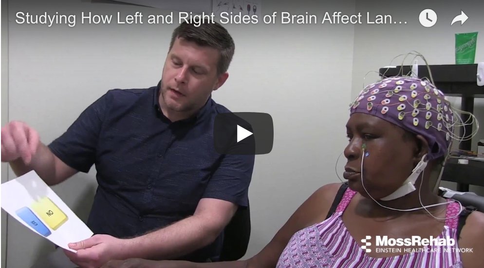 MossResearch's tweet photo. How do the left and right hemispheres contribute to language function? Institute scientist Edward Wlotko discusses how his lab uses EEG to study language comprehension after right and left hemisphere stroke. https://t.co/OBMP0opLgp https://t.co/3bpExOU6ui