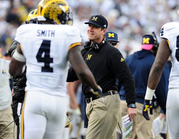 SonOfStan17's tweet photo. Just 4 days until @CoachJim4UM takes the #MaizeandBlue to South Bend and disappoints #TouchdownJesus.
#GoBlue #BeatND #CatholicsvsKhakis #CollegeGameDay #BigHouseArmy
@247Wolverines @UMichFootball @UMichAthletics @CollegeGameDay https://t.co/u9Xrx4oWK7 https://t.co/0NNiDIM4cT