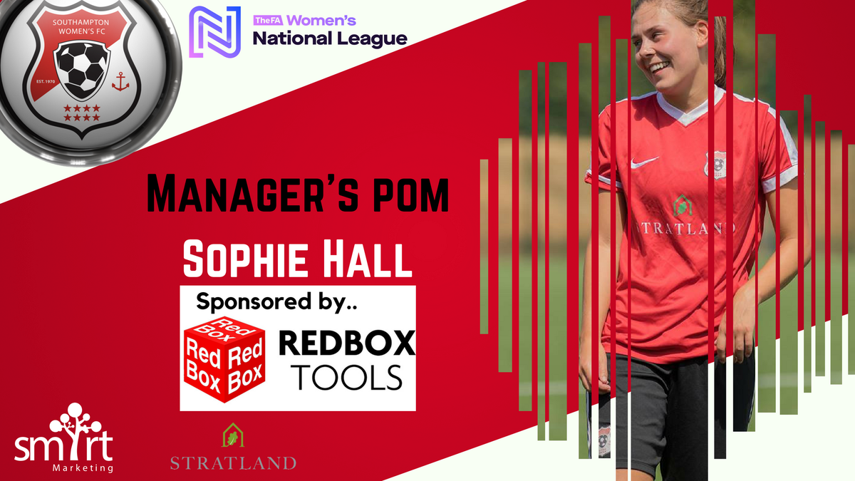 SotonWomensFC's tweet photo. And congrats to Sophie Hall (AKA @sophie_solloway ) named Manager's POM for her solid defensive display on Sunday in torrential conditions. #DreamTeam #OneClub https://t.co/ywcnM9IeiB