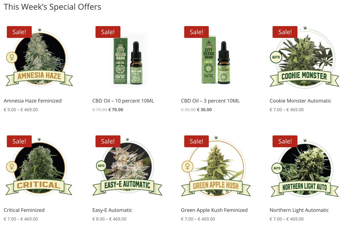CITYSEEDSBANK's tweet photo. This week's special offers available at https://t.co/tCfjgjupsr https://t.co/aheUZwqvKr