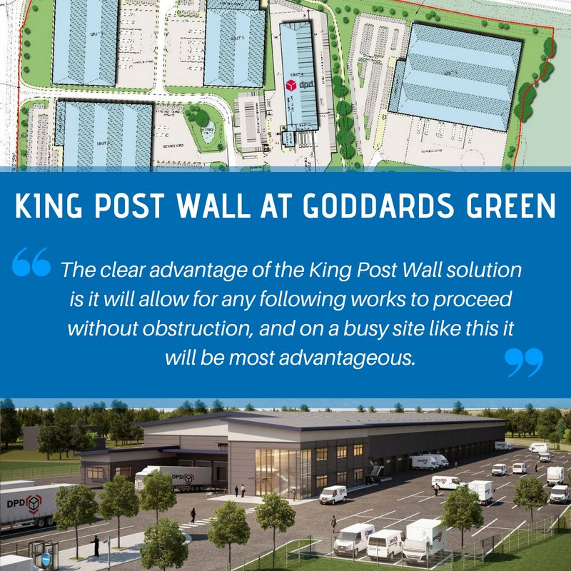 AarsleffUK's tweet photo. Aarsleff have been awarded the #KingPostWall works for the construction of a 540,000 sq. ft business park in Burgess Hill. Aarsleff will design, supply and install a total of 137 l/m of King Post Wall system with retained heights of up to 3.5m. Read more: https://t.co/Zz00UdQv2F https://t.co/QyGmE08smU