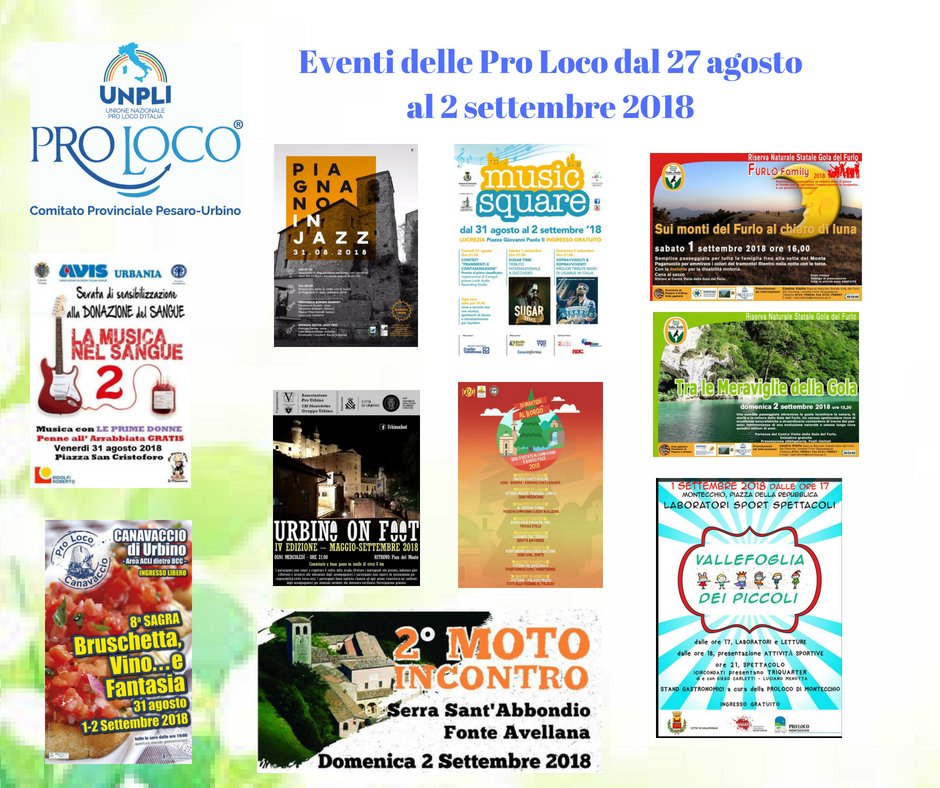 UnpliPUOfficial's tweet photo. Eventi settimanali!! Tutte le info sul nostro profilo Facebook Unione Pro Loco Pesaro Urbino!!!!!

#marche #eventi #pesarourbino #proloco https://t.co/88EKOE6qJ1