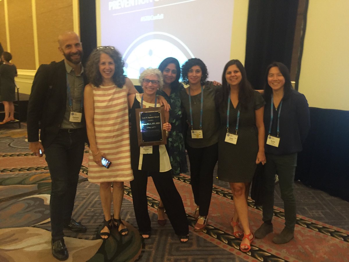 KeesRietmeijer's tweet photo. Celebrating Jack Spencer awardee Sue Blank and her team in New York #STDConf18 https://t.co/pByD4k7mKC