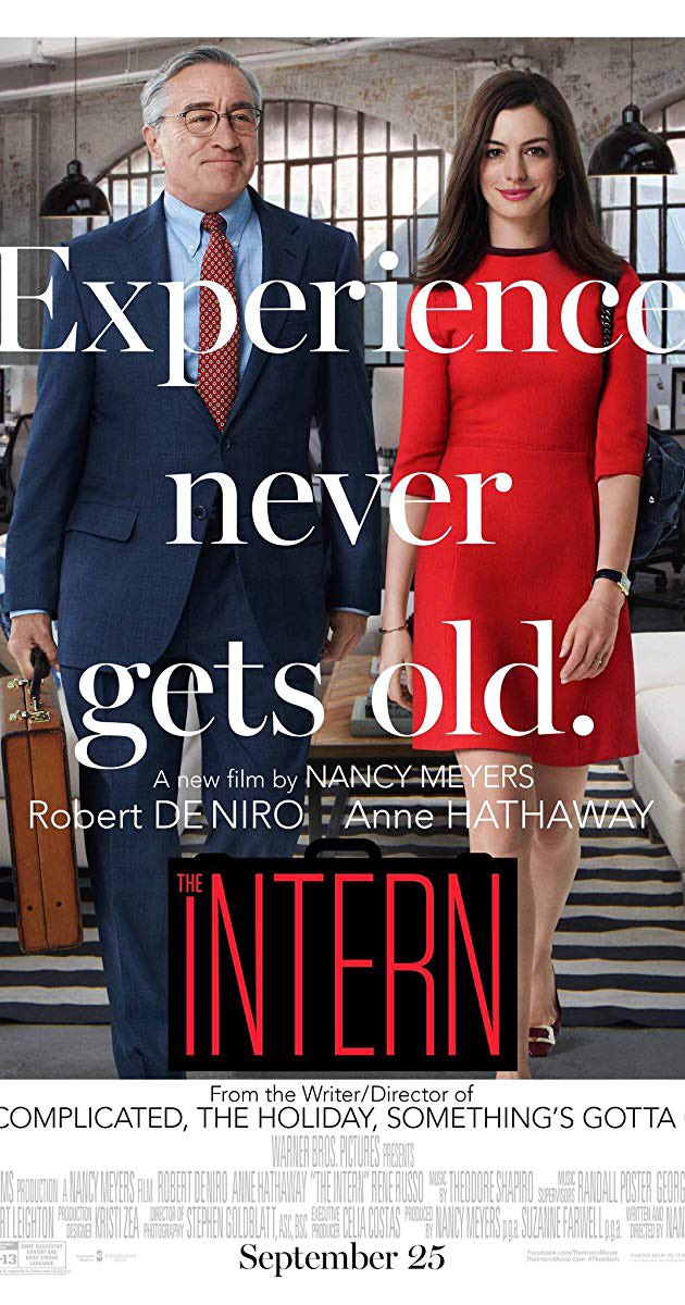 SentenceMovie's tweet photo. Watching #TheIntern is like watching crusty #MTV execs discussing what’s #hip—except that this movie makes #stereotype out of young AND old, with #RobertDeNiro left making goofy faces and #POC nowhere to be seen. #DiversityIsStrength #BlackLivesMatter #AnneHathaway #diversity https://t.co/sHmH0DUd3E