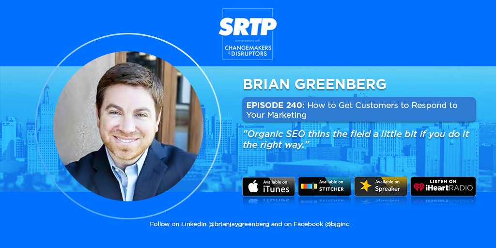 Increase your conversions through #SEO and get your customers to respond to your #marketing.  <a href="/TrueBlueLifeIns/">True Blue Insurance</a> CEO and Founder <a href="/greenbergbrian/">Brian Greenberg</a> shares keys how to nail it. Don't miss this episode with him! bit.ly/2MQUNLz
