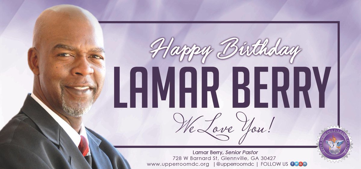upperroomdc's tweet photo. Special Birthday blessings to our Pastor, leader, mentor, father-figure and friend! We love you Pastor Berry and may you have a most blessed birthday! Thank you for all you do and your service to the Upper Room Church Family! https://t.co/LLyqQ3OV3J