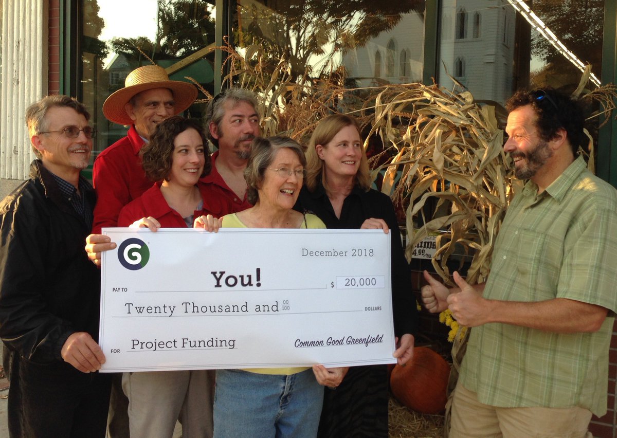 CommonGoodEarth's tweet photo. COMMON GOOD announces $20,000 in funding for 2018 in Greenfield (MA)! Get all the details here: https://t.co/xUdCNhhAV2 https://t.co/aJN3m6Ocp8