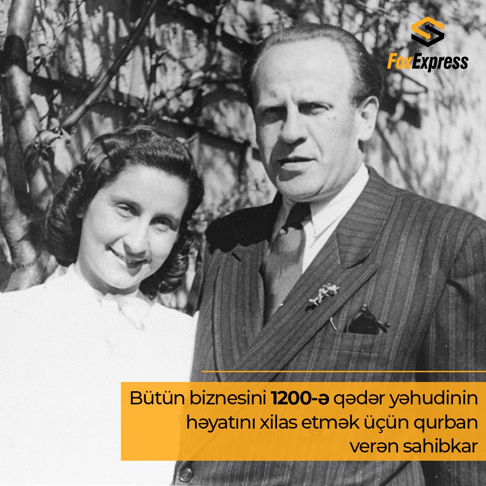 foxexpress_az's tweet photo. Biznesini nəyə qurban verərdin ? 
Fürsətləri dəyərləndirən Oskar Şindler ikinci dünya müharibəsi illərində 1200-ə qədər yəhudi işçisi üçün bütün biznesini qurban verdi.
#FoxExpress #MaraqliMelumat #OskarSindler #DunyaMuharibesi https://t.co/Z511RESsrE