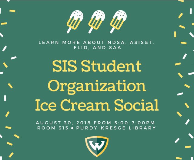 WayneStateSAA's tweet image. Come join us along with our fellow Wayne State SIS student groups to eat ice cream, socialize and learn more about how to get involved in all our chapters. #waynestate #Studentgroups #waynestatesis