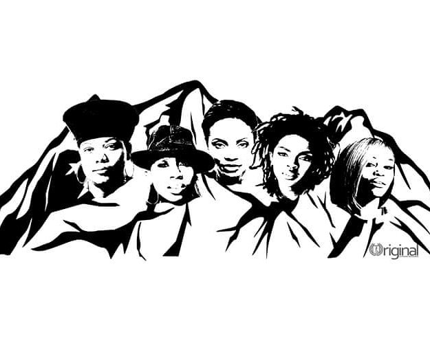 RachelBen8713's tweet photo. The Queens of Hip Hop! Royalty at its finest! Original artwork by Leonard Benjamin. He asked me a question and turned my answers into artwork. Dope! https://t.co/VTVxFysqgR