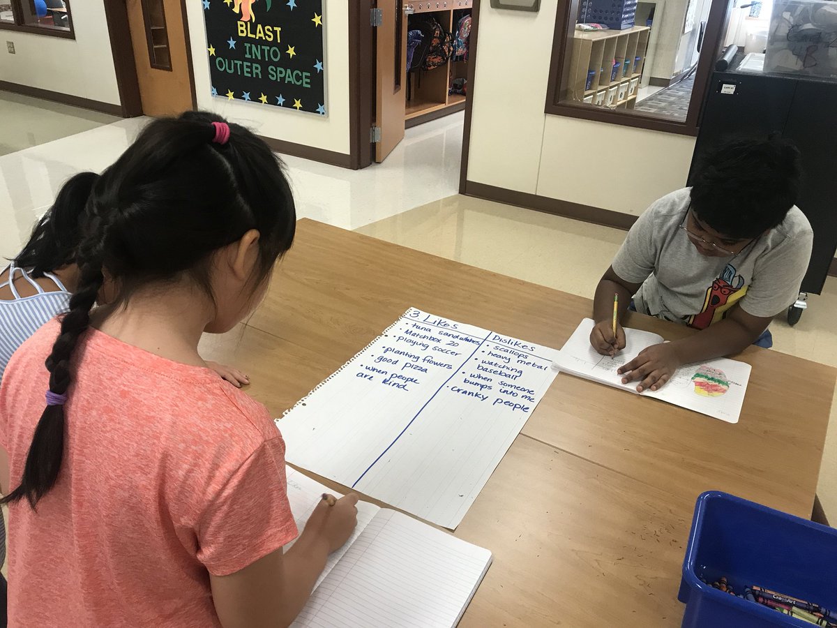 Kathy3rdRRISD's tweet photo. Generating writing ideas in fourth grade. @ElsaEngRRISD #fourthgrade https://t.co/NFn8Ei7DXE