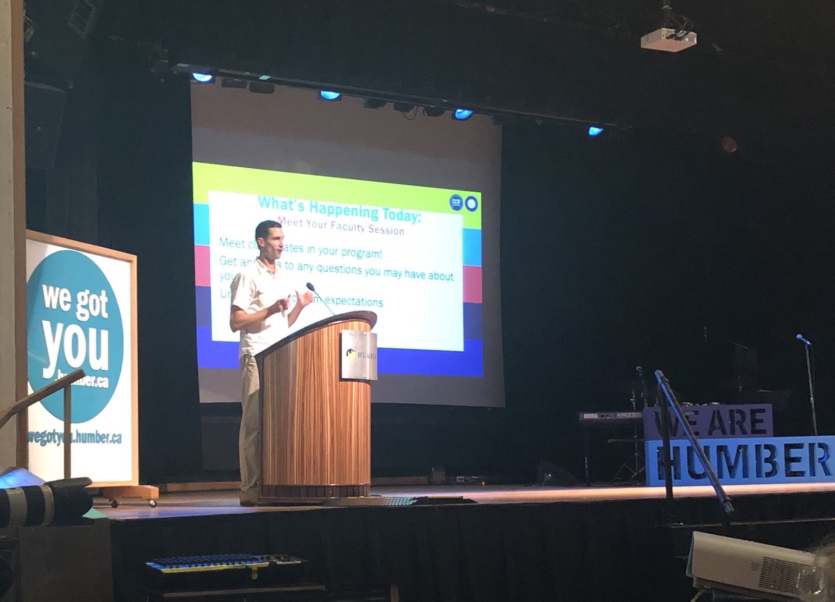 WandaBuote's tweet photo. Welcome to all the School of Creative Performing Arts students! #orientationweek #wegotyou #creativepeeps #humber #thisislakeshorecampus https://t.co/FRQCTOQ28l
