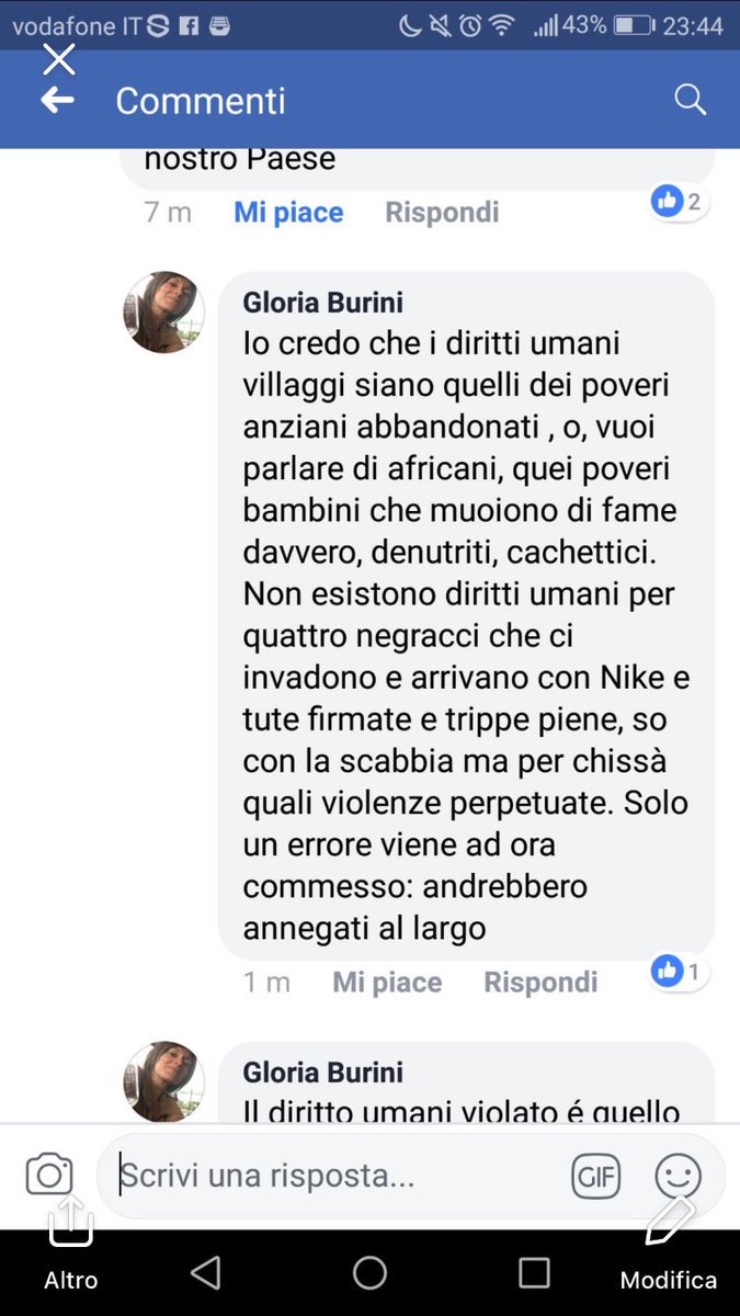 Iperbole_'s tweet photo. La dottoressa del Pronto Soccorso di Spoleto, Gloria Burini, che su FB scrive che i migranti dovrebbero essere "annegati al largo" non solo si macchia di parole ignobili, ma tradisce quello stesso giuramento che le imporrebbe, anche a livello morale, di salvare vite a prescindere https://t.co/SEFzstZM2S