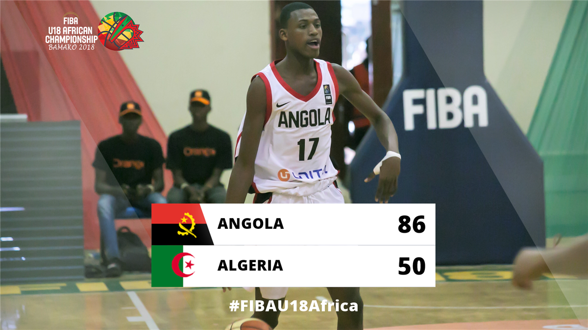 FIBA's tweet photo. Angola 🇦🇴 register their 3rd straight win at the #FIBAU18Africa.

📊https://t.co/YYDa6x0UCC https://t.co/HYJu98EcEe