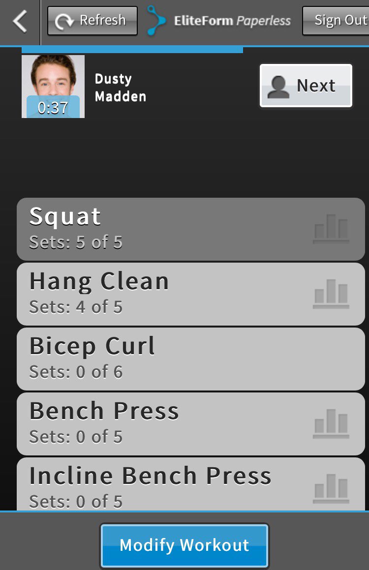 Elite_Form's tweet photo. Design workouts with EF’s #StrengthPlanner software, then view and edit each athlete’s strength card from a phone or tablet with the #Paperless tool. #CompetitionAmplified https://t.co/s176uIEyKt