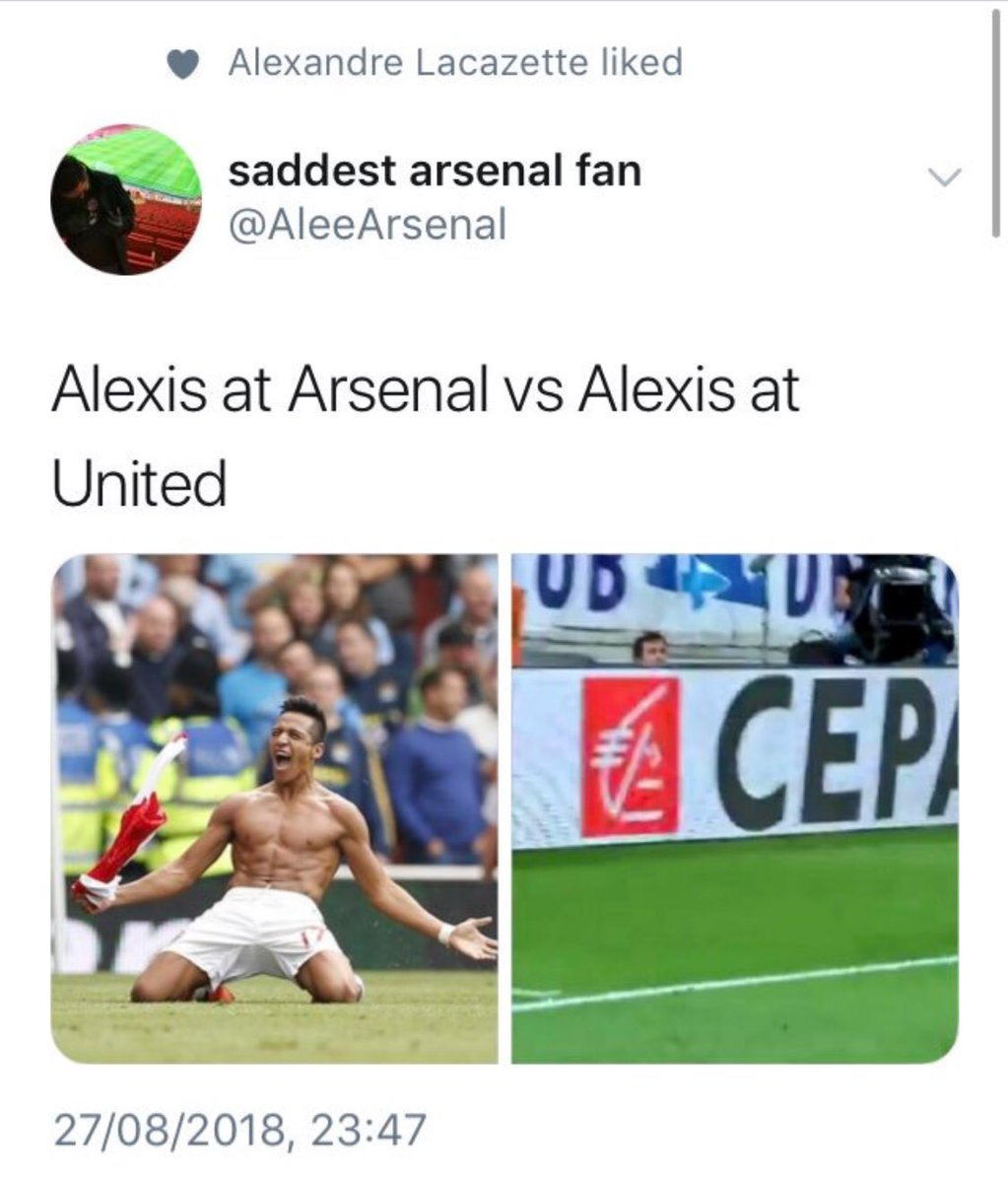 MrDtAFC's tweet photo. Even @LacazetteAlex is bantering United 😂🍿 https://t.co/BRJ30XhUF0
