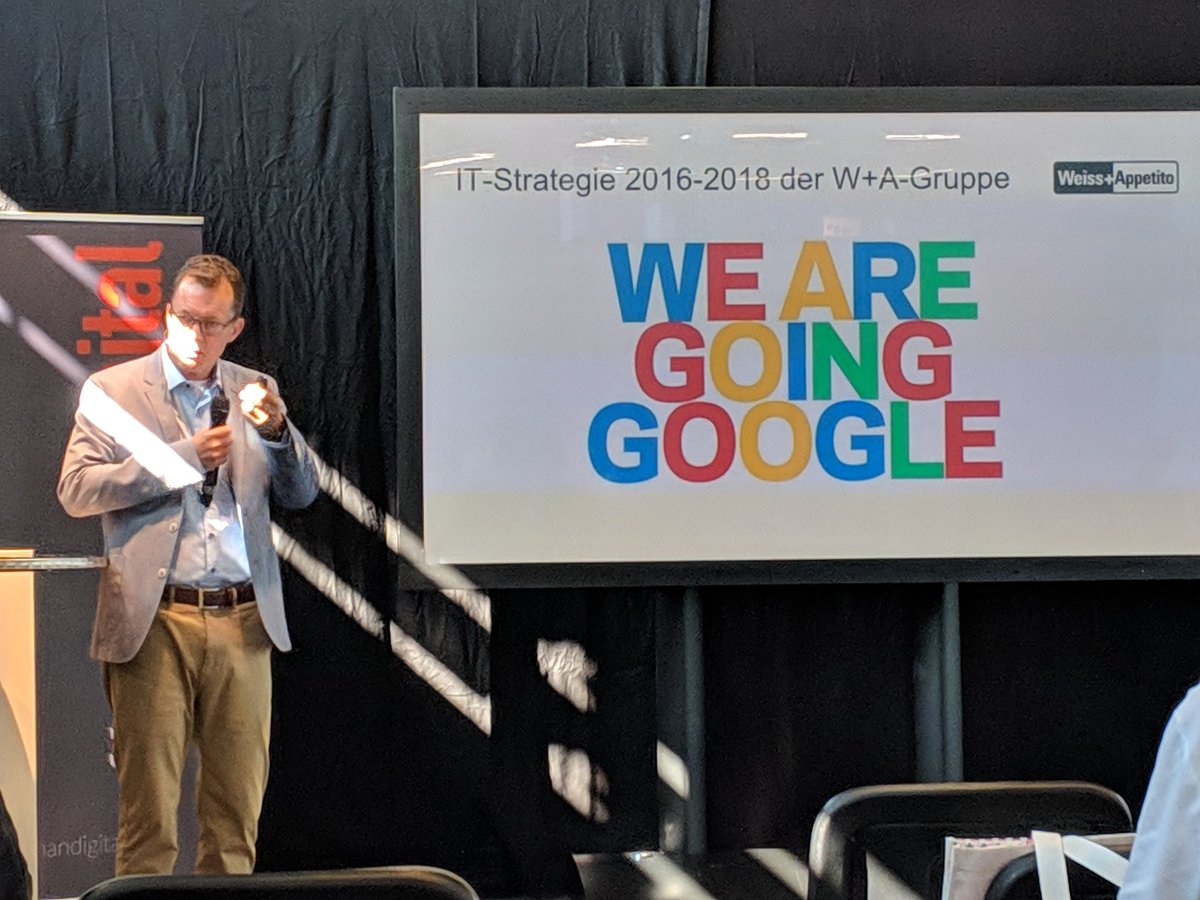 saemsonite's tweet image. Live von der #Topsoft Konferenz in @MesseZurich: Spannender Business Case der Schweizer Weiss+Appetito Gruppe durch CFO Oliver Schüttel zu #GSuite im Geschäftsalltag; mit Inputs von Implementierungs-Partner #Wabion AG und #GoogleCloud 🇨🇭