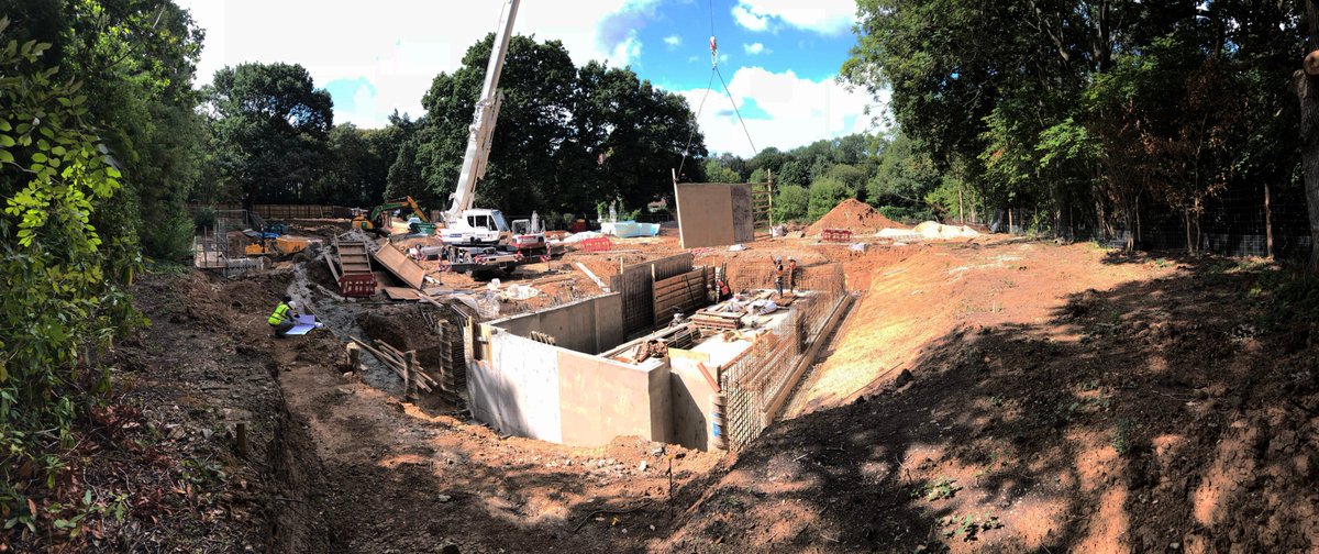 Groundworks are well underway at Nately Towers, Hampshire. #architecture #construction #constructionpic #newbuild #house #hampshire