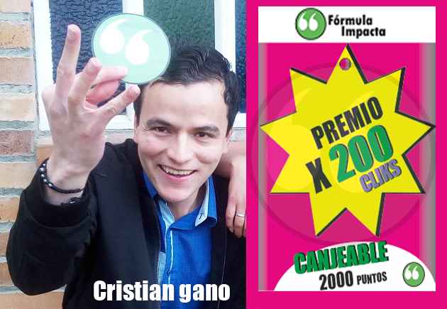 FormulaImpacta's tweet photo. Gana premio por completar 200 clicks en @FormulaImpacta ¡Felicitaciones! https://t.co/uB5HgBDUpS