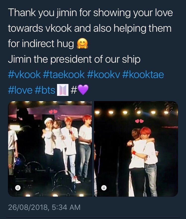jimin was originally supposed to hug only tae but I’ve heard that bighit send a message to his ear in to go hug jungkook too so they can push that jikook agenda further