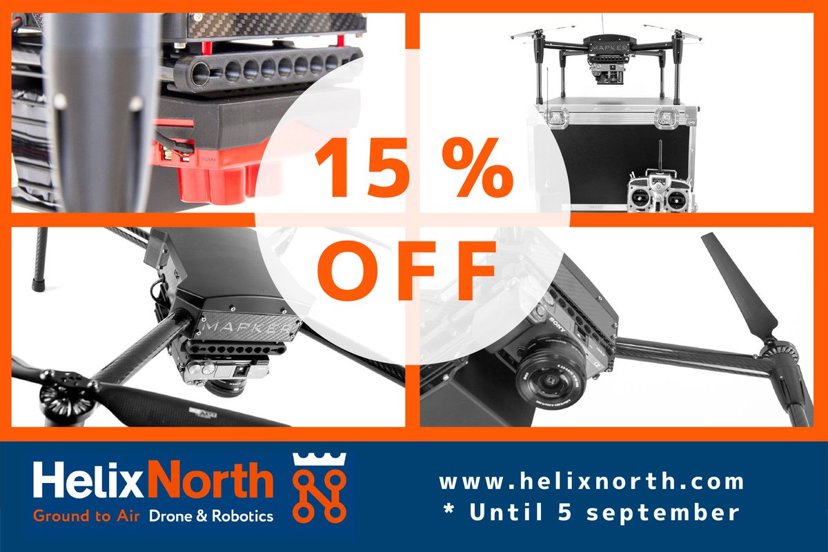 Helix_North's tweet photo. We're celebrating the first year of the Mapker, join the party with a 15% discount until September 5th!
#uav #rpas #uavmapping #mapker #dron https://t.co/fLYG64Wyox
