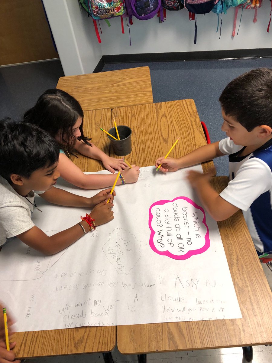 Strick1andSquad's tweet photo. Carousel Brainstorming to start our new science unit—CLOUDS!!! We are loving this activity! https://t.co/2AxBhkRhpI